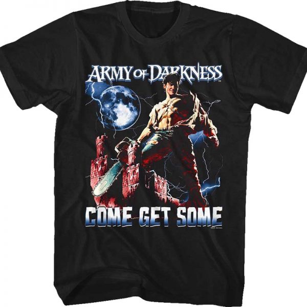 Ash Williams Come Get Some Army of Darkness T-Shirt 90S3003 Small Official 90soutfit Merch
