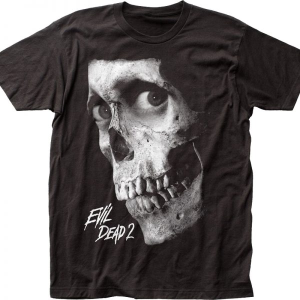 Black And White Skull Evil Dead T-Shirt 90S3003 Small Official 90soutfit Merch