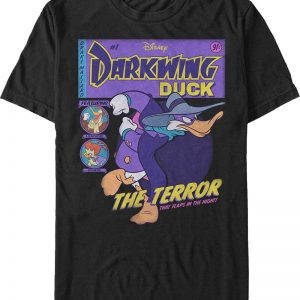 Black Comic Book Cover Darkwing Duck T-Shirt 90S3003 Small Official 90soutfit Merch