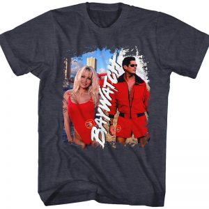 CJ and Mitch Baywatch T-Shirt 90S3003 Small Official 90soutfit Merch