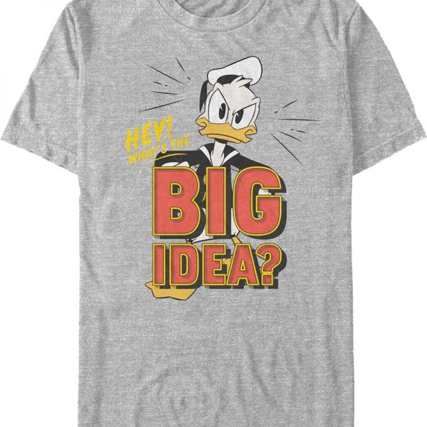 Donald Duck What's The Big Idea DuckTales T-Shirt 90S3003 Small Official 90soutfit Merch