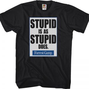 Forrest Gump Stupid Is As Stupid Does Shirt 90S3003 Small Official 90soutfit Merch