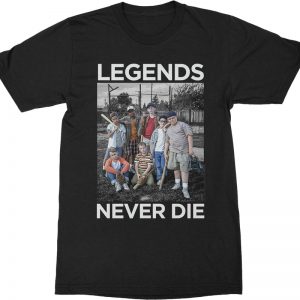 Group Photo Legends Never Die Sandlot T-Shirt 90S3003 Small Official 90soutfit Merch