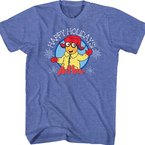 Happy Holidays Arthur T-Shirt 90S3003 Small Official 90soutfit Merch