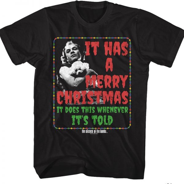 It Has A Merry Christmas Silence Of The Lambs T-Shirt 90S3003 Small Official 90soutfit Merch