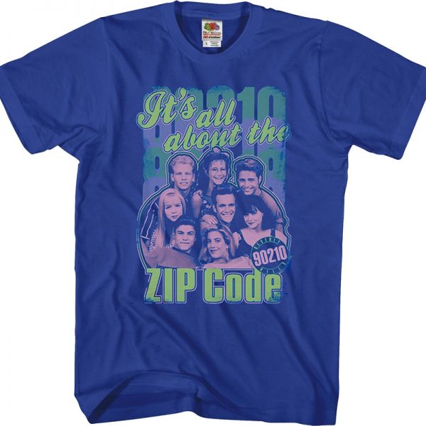 It's All About The Zip Code Beverly Hills 90210 T-Shirt 90S3003 Small Official 90soutfit Merch
