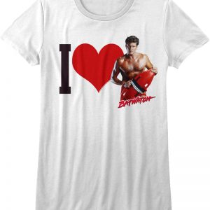 Ladies I Love Mitch Baywatch Shirt 90S3003 Small Official 90soutfit Merch