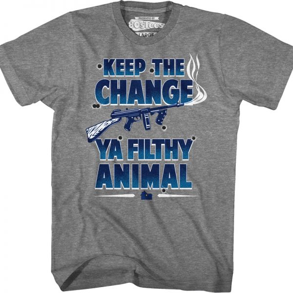Keep The Change Ya Filthy Animal Home Alone T-Shirt 90S3003 Small Official 90soutfit Merch