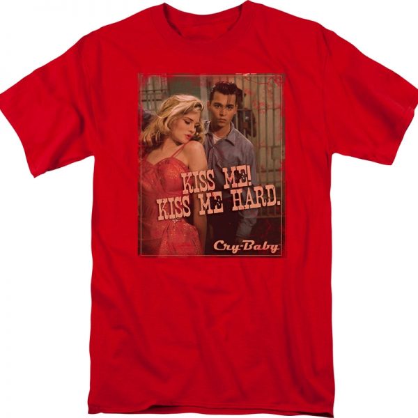 Kiss Me Hard Cry-Baby T-Shirt 90S3003 Small Official 90soutfit Merch