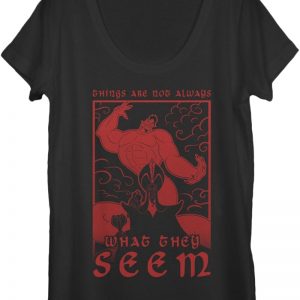 Ladies Things Are Not Always What They Seem Aladdin Scoopneck Shirt 90S3003 Small Official 90soutfit Merch