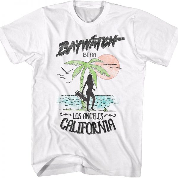 Los Angeles Baywatch T-Shirt 90S3003 Small Official 90soutfit Merch