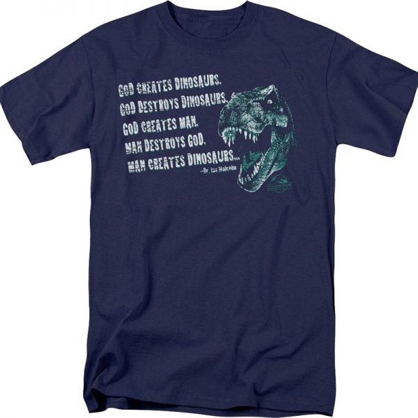 Man Creates Dinosaurs Jurassic Park T-Shirt 90S3003 Small Official 90soutfit Merch