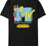 MTV Logo Beavis And Butt-Head T-Shirt 90S3003 Small Official 90soutfit Merch