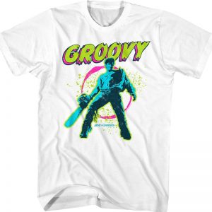 Neon Groovy Army of Darkness T-Shirt 90S3003 Small Official 90soutfit Merch