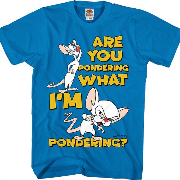 Pinky And The Brain Pondering Animaniacs T-Shirt 90S3003 Small Official 90soutfit Merch