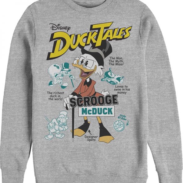Scrooge McDuck The Man The Myth The Miser DuckTales Sweatshirt 90S3003 Small Official 90soutfit Merch