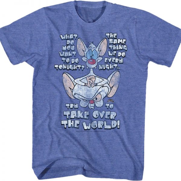 Take Over Pinky and the Brain T-Shirt 90S3003 Small Official 90soutfit Merch