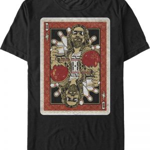 The Dude Playing Card Big Lebowski T-Shirt 90S3003 Small Official 90soutfit Merch