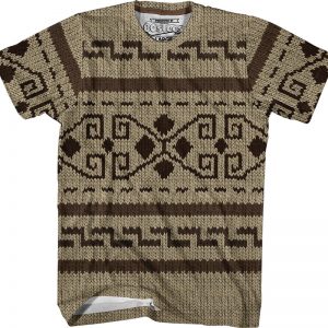 The Dude's Sweater Big Lebowski T-Shirt 90S3003 Small Official 90soutfit Merch
