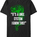 Unix System Jurassic Park T-Shirt 90S3003 Small Official 90soutfit Merch