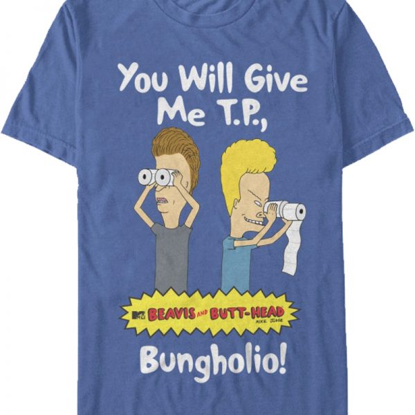 You Will Give Me TP Beavis and Butt-Head T-Shirt 90S3003 Small Official 90soutfit Merch