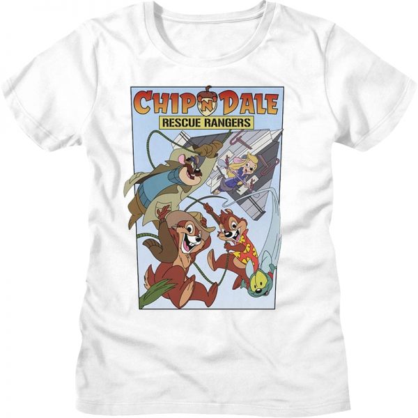 Womens Comic Book Cover Chip 'n Dale Rescue Rangers Shirt 90S3003 Small Official 90soutfit Merch