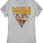 Womens Double Trouble Chip 'n Dale Rescue Rangers Shirt 90S3003 Small Official 90soutfit Merch