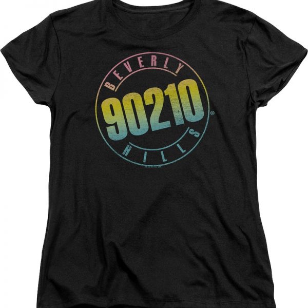 Womens Neon Logo Beverly Hills 90210 Shirt 90S3003 Small Official 90soutfit Merch