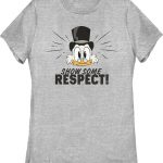Womens Scrooge McDuck Show Some Respect DuckTales Shirt 90S3003 Small Official 90soutfit Merch