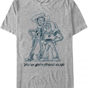 You've Got A Friend In Me Toy Story T-Shirt 90S3003 Small Official 90soutfit Merch