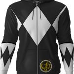 Black Ranger Mighty Morphin Power Rangers Costume Hoodie 90S3003 Small Official 90soutfit Merch