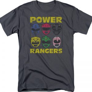 Helmets Mighty Morphin Power Rangers T-Shirt 90S3003 Small Official 90soutfit Merch
