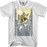 White Ranger Mighty Morphin Power Rangers T-Shirt 90S3003 Small Official 90soutfit Merch