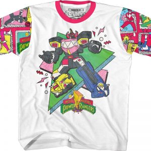 Youth Vintage Dinozord Mighty Morphin Power Rangers Shirt 90S3003 XS Official 90soutfit Merch